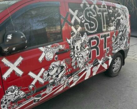 Красный Мерседес Вито, объемом двигателя 2.1 л и пробегом 480 тыс. км за 7000 $, фото 3 на Automoto.ua