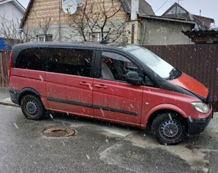 Красный Мерседес Вито, объемом двигателя 2.2 л и пробегом 350 тыс. км за 7000 $, фото 2 на Automoto.ua