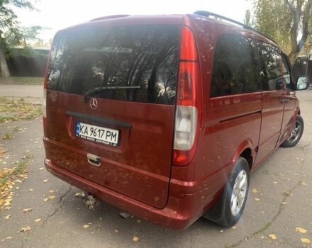 Красный Мерседес Вито, объемом двигателя 2.2 л и пробегом 340 тыс. км за 8800 $, фото 3 на Automoto.ua