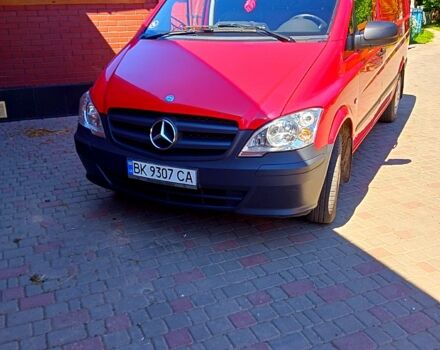 Червоний Мерседес Віто, об'ємом двигуна 2.1 л та пробігом 200 тис. км за 11000 $, фото 1 на Automoto.ua