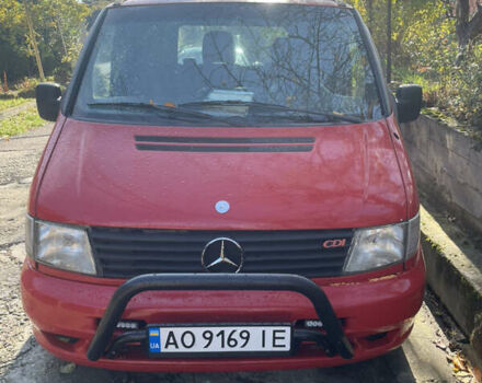 Красный Мерседес Вито, объемом двигателя 2.15 л и пробегом 410 тыс. км за 5100 $, фото 3 на Automoto.ua