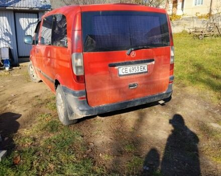 Красный Мерседес Вито, объемом двигателя 2.1 л и пробегом 420 тыс. км за 4200 $, фото 4 на Automoto.ua