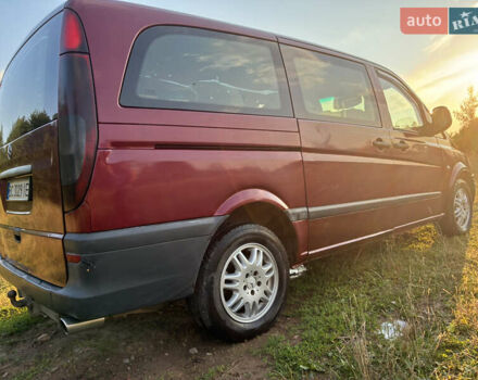 Красный Мерседес Вито, объемом двигателя 2.15 л и пробегом 345 тыс. км за 5199 $, фото 2 на Automoto.ua