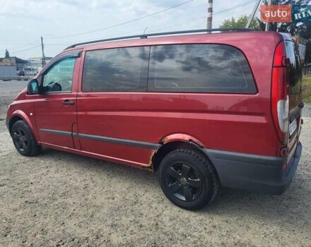 Красный Мерседес Вито, объемом двигателя 2.15 л и пробегом 250 тыс. км за 5500 $, фото 1 на Automoto.ua