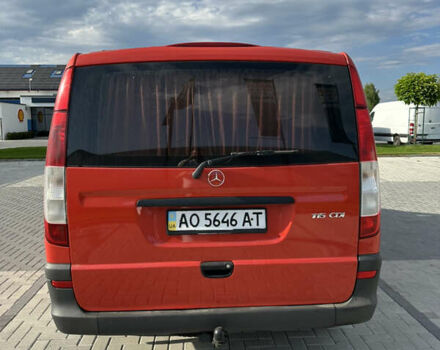 Красный Мерседес Вито, объемом двигателя 2.15 л и пробегом 350 тыс. км за 11500 $, фото 3 на Automoto.ua