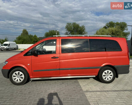 Красный Мерседес Вито, объемом двигателя 2.15 л и пробегом 350 тыс. км за 11500 $, фото 2 на Automoto.ua