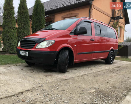 Красный Мерседес Вито, объемом двигателя 2.15 л и пробегом 345 тыс. км за 10300 $, фото 4 на Automoto.ua