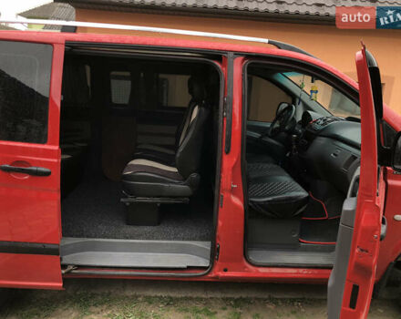 Красный Мерседес Вито, объемом двигателя 2.15 л и пробегом 345 тыс. км за 10300 $, фото 16 на Automoto.ua