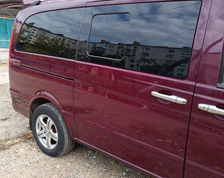 Красный Мерседес Вито, объемом двигателя 2.2 л и пробегом 400 тыс. км за 10200 $, фото 3 на Automoto.ua