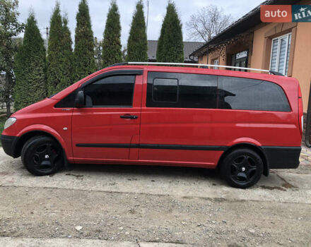 Красный Мерседес Вито, объемом двигателя 2.15 л и пробегом 345 тыс. км за 10300 $, фото 9 на Automoto.ua