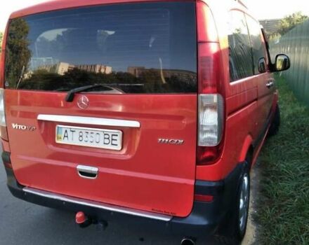 Червоний Мерседес Віто, об'ємом двигуна 2.2 л та пробігом 277 тис. км за 8300 $, фото 3 на Automoto.ua