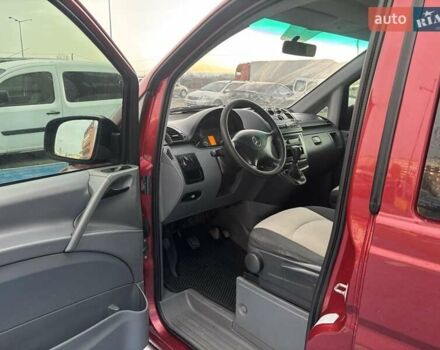 Красный Мерседес Вито, объемом двигателя 2.2 л и пробегом 333 тыс. км за 9700 $, фото 12 на Automoto.ua