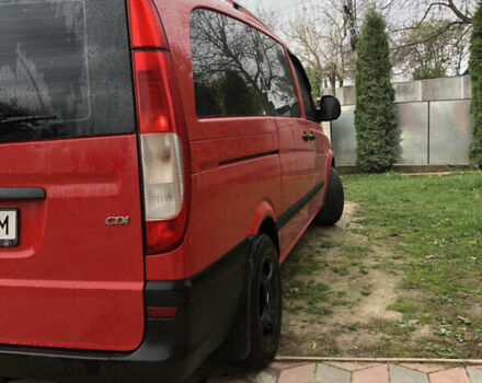 Красный Мерседес Вито, объемом двигателя 2.15 л и пробегом 345 тыс. км за 10300 $, фото 6 на Automoto.ua