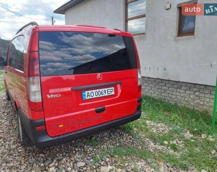 Красный Мерседес Вито, объемом двигателя 2.2 л и пробегом 302 тыс. км за 10200 $, фото 4 на Automoto.ua