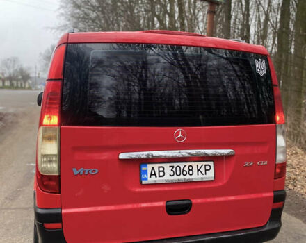 Красный Мерседес Вито, объемом двигателя 2.15 л и пробегом 389 тыс. км за 7750 $, фото 4 на Automoto.ua