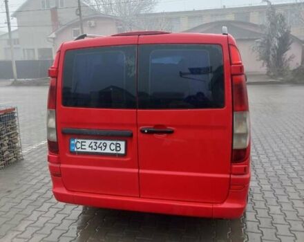 Красный Мерседес Вито, объемом двигателя 2.2 л и пробегом 320 тыс. км за 9500 $, фото 1 на Automoto.ua