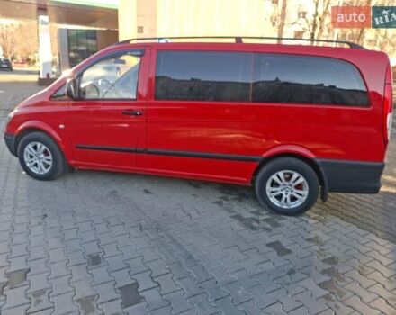 Красный Мерседес Вито, объемом двигателя 2.2 л и пробегом 401 тыс. км за 8999 $, фото 3 на Automoto.ua