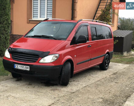 Красный Мерседес Вито, объемом двигателя 2.15 л и пробегом 345 тыс. км за 10300 $, фото 17 на Automoto.ua