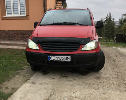 Красный Мерседес Вито, объемом двигателя 2.15 л и пробегом 345 тыс. км за 10300 $, фото 3 на Automoto.ua