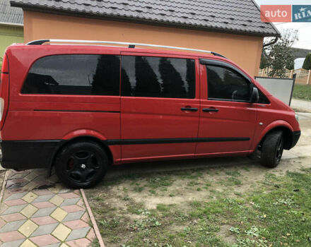 Красный Мерседес Вито, объемом двигателя 2.15 л и пробегом 345 тыс. км за 10300 $, фото 5 на Automoto.ua