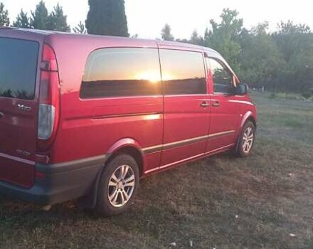 Красный Мерседес Вито, объемом двигателя 2.2 л и пробегом 360 тыс. км за 10000 $, фото 1 на Automoto.ua