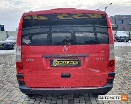 Червоний Мерседес Віто, об'ємом двигуна 2.2 л та пробігом 237 тис. км за 12000 $, фото 5 на Automoto.ua