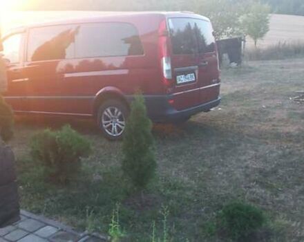 Красный Мерседес Вито, объемом двигателя 2.2 л и пробегом 360 тыс. км за 10000 $, фото 2 на Automoto.ua