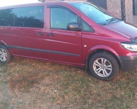 Красный Мерседес Вито, объемом двигателя 2.2 л и пробегом 360 тыс. км за 10000 $, фото 3 на Automoto.ua