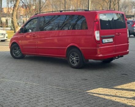 Красный Мерседес Вито, объемом двигателя 2.1 л и пробегом 460 тыс. км за 14999 $, фото 3 на Automoto.ua