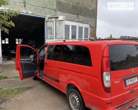 Красный Мерседес Вито, объемом двигателя 2.2 л и пробегом 280 тыс. км за 14000 $, фото 6 на Automoto.ua