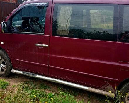 Красный Мерседес Вито, объемом двигателя 2.2 л и пробегом 200 тыс. км за 5200 $, фото 3 на Automoto.ua