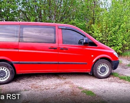 Красный Мерседес Вито, объемом двигателя 2.2 л и пробегом 320 тыс. км за 8700 $, фото 1 на Automoto.ua