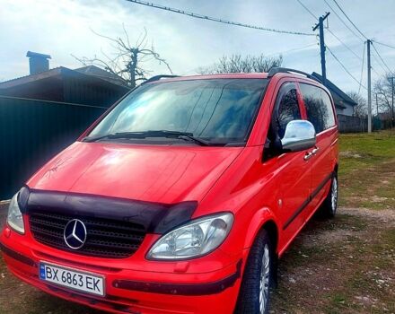 Красный Мерседес Вито, объемом двигателя 2.1 л и пробегом 297 тыс. км за 8500 $, фото 6 на Automoto.ua