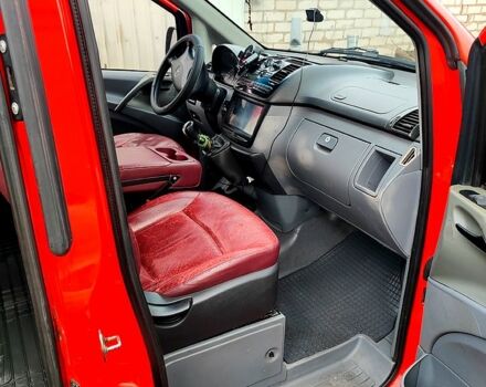 Красный Мерседес Вито, объемом двигателя 2.1 л и пробегом 400 тыс. км за 6500 $, фото 3 на Automoto.ua