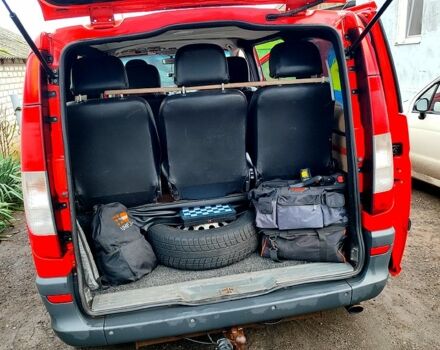 Красный Мерседес Вито, объемом двигателя 2.1 л и пробегом 400 тыс. км за 6500 $, фото 4 на Automoto.ua