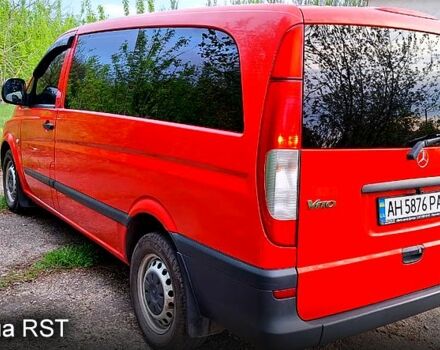 Красный Мерседес Вито, объемом двигателя 2.2 л и пробегом 320 тыс. км за 8700 $, фото 2 на Automoto.ua