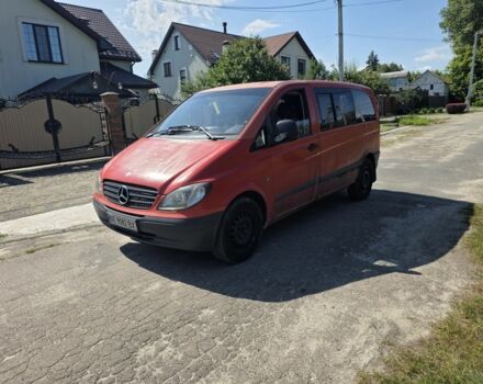 Красный Мерседес Вито, объемом двигателя 2.1 л и пробегом 380 тыс. км за 3600 $, фото 1 на Automoto.ua