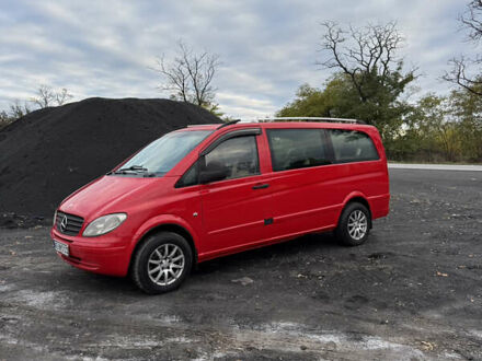 Красный Мерседес Вито, объемом двигателя 2.15 л и пробегом 441 тыс. км за 6000 $, фото 1 на Automoto.ua