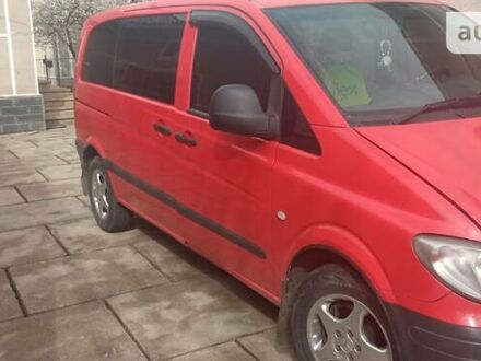 Красный Мерседес Вито, объемом двигателя 2.1 л и пробегом 400 тыс. км за 7000 $, фото 1 на Automoto.ua