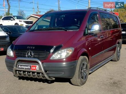 Красный Мерседес Вито, объемом двигателя 2.2 л и пробегом 261 тыс. км за 8990 $, фото 1 на Automoto.ua