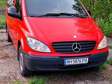 Мерседес Віто 2007 у Дніпро (Дніпропетровську) на Automoto.ua Червоний Мерседес Віто, об'ємом двигуна 2.2 л та пробігом 320 тис. км за 8700 $, фото 1 на Automoto.ua