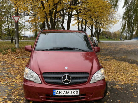 Мерседес Вито 2011 в Жмеренке на Automoto.ua Красный Мерседес Вито, объемом двигателя 2.14 л и пробегом 390 тыс. км за 14999 $, фото 1 на Automoto.ua