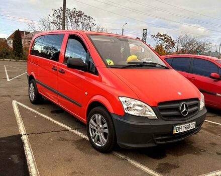 Красный Мерседес Вито, объемом двигателя 2.1 л и пробегом 250 тыс. км за 11500 $, фото 1 на Automoto.ua