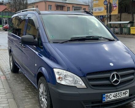 Синий Мерседес Вито пасс., объемом двигателя 2.2 л и пробегом 305 тыс. км за 12900 $, фото 1 на Automoto.ua