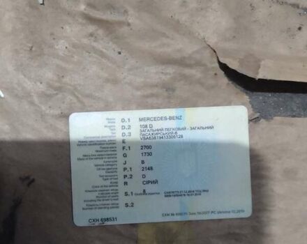 Серый Мерседес Вито, объемом двигателя 2.1 л и пробегом 200 тыс. км за 1800 $, фото 7 на Automoto.ua
