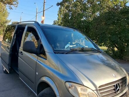 Серый Мерседес Вито, объемом двигателя 2.1 л и пробегом 387 тыс. км за 6500 $, фото 1 на Automoto.ua