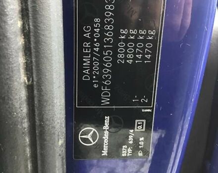 Синій Мерседес Віто, об'ємом двигуна 2.14 л та пробігом 361 тис. км за 10300 $, фото 6 на Automoto.ua