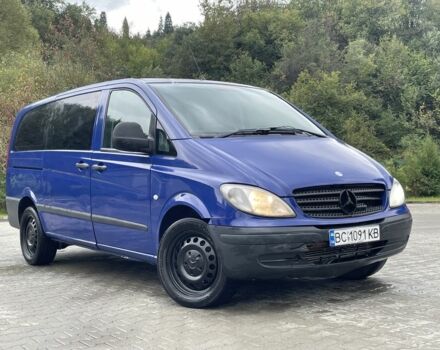 Синий Мерседес Вито, объемом двигателя 2.2 л и пробегом 300 тыс. км за 5800 $, фото 1 на Automoto.ua