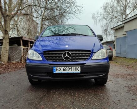 Синий Мерседес Вито, объемом двигателя 2.1 л и пробегом 273 тыс. км за 9300 $, фото 1 на Automoto.ua
