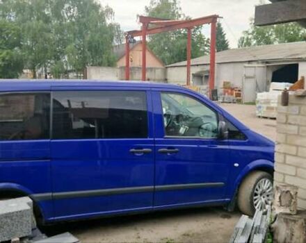 Синий Мерседес Вито, объемом двигателя 2.15 л и пробегом 390 тыс. км за 8000 $, фото 1 на Automoto.ua
